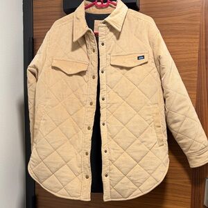 Kavu Beige Quilted Corduroy Jacket